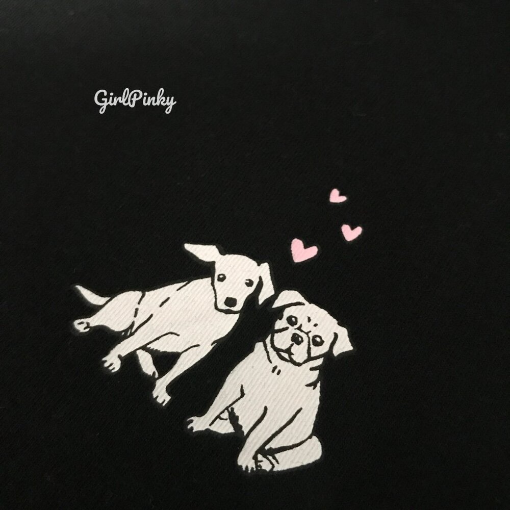 VS PINK PINK GOSSIP GLITTER COTTON MODAL MICRO SHORTS CAMPUS TEE IN SIZE LARGE - Picture 5 of 10